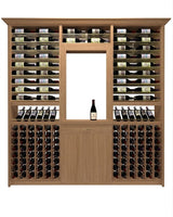 Kessick Tower Series 276-Bottle Hardwood Wine Cabinet