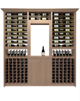 Kessick Tower Series 276-Bottle Hardwood Wine Cabinet