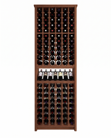 Kessick Tower Series 120-Bottle Hardwood Wine Cabinet