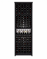 Kessick Tower Series 120-Bottle Hardwood Wine Cabinet