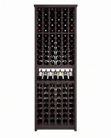 Kessick Tower Series 120-Bottle Hardwood Wine Cabinet