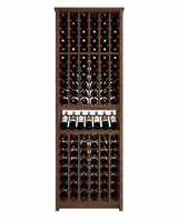 Kessick Tower Series 120-Bottle Hardwood Wine Cabinet
