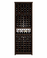 Kessick Tower Series 120-Bottle Hardwood Wine Cabinet