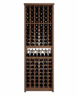 Kessick Tower Series 120-Bottle Hardwood Wine Cabinet