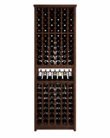 Kessick Tower Series 120-Bottle Hardwood Wine Cabinet