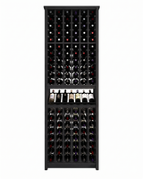 Kessick Tower Series 120-Bottle Hardwood Wine Cabinet