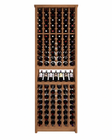 Kessick Tower Series 120-Bottle Hardwood Wine Cabinet