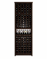 Kessick Tower Series 120-Bottle Hardwood Wine Cabinet