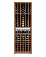 Kessick Tower Series 120-Bottle Hardwood Wine Cabinet