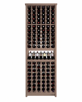 Kessick Tower Series 120-Bottle Hardwood Wine Cabinet