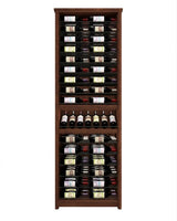 Kessick Tower Series 96-Bottle Hardwood Wine Cabinet