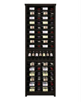 Kessick Tower Series 96-Bottle Hardwood Wine Cabinet