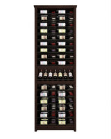 Kessick Tower Series 96-Bottle Hardwood Wine Cabinet
