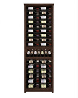 Kessick Tower Series 96-Bottle Hardwood Wine Cabinet