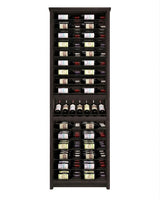 Kessick Tower Series 96-Bottle Hardwood Wine Cabinet