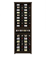 Kessick Tower Series 96-Bottle Hardwood Wine Cabinet