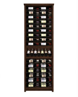Kessick Tower Series 96-Bottle Hardwood Wine Cabinet
