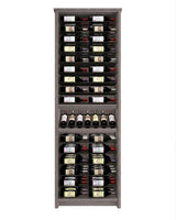 Kessick Tower Series 96-Bottle Hardwood Wine Cabinet