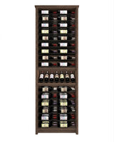 Kessick Tower Series 96-Bottle Hardwood Wine Cabinet