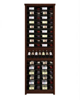 Kessick Tower Series 96-Bottle Hardwood Wine Cabinet