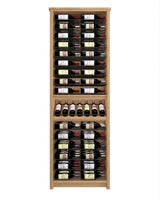 Kessick Tower Series 96-Bottle Hardwood Wine Cabinet