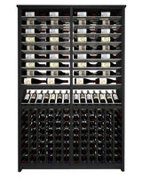 Kessick Tower Series 216-Bottle Hardwood Wine Cabinet