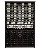 Kessick Tower Series 216-Bottle Hardwood Wine Cabinet