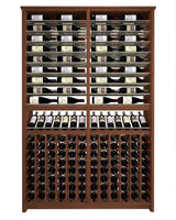 Kessick Tower Series 216-Bottle Hardwood Wine Cabinet
