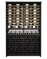 Kessick Tower Series 216-Bottle Hardwood Wine Cabinet