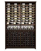 Kessick Tower Series 216-Bottle Hardwood Wine Cabinet