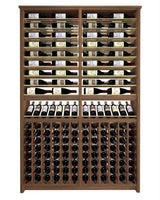 Kessick Tower Series 216-Bottle Hardwood Wine Cabinet