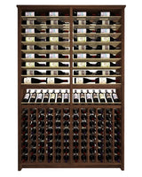 Kessick Tower Series 216-Bottle Hardwood Wine Cabinet