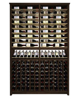 Kessick Tower Series 216-Bottle Hardwood Wine Cabinet