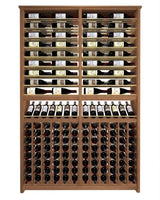 Kessick Tower Series 216-Bottle Hardwood Wine Cabinet