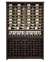 Kessick Tower Series 216-Bottle Hardwood Wine Cabinet