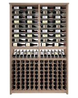 Kessick Tower Series 216-Bottle Hardwood Wine Cabinet