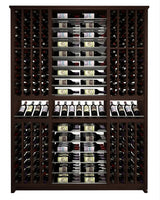 Kessick Tower Series 256-Bottle Hardwood Wine Cabinet
