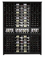 Kessick Tower Series 256-Bottle Hardwood Wine Cabinet