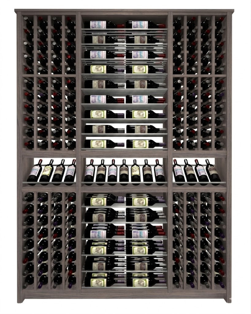 Kessick Tower Series 256-Bottle Hardwood Wine Cabinet