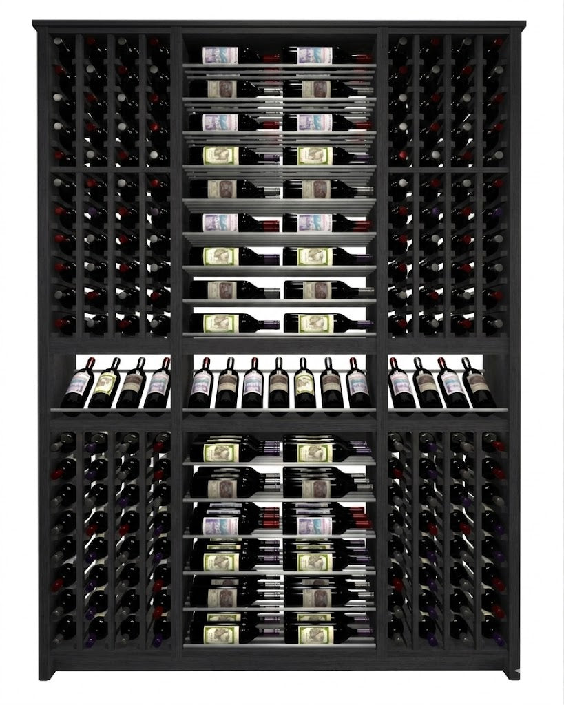 Kessick Tower Series 256-Bottle Hardwood Wine Cabinet