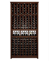 Kessick Tower Series 180-Bottle Hardwood Wine Cabinet