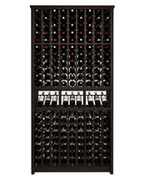 Kessick Tower Series 180-Bottle Hardwood Wine Cabinet