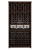 Kessick Tower Series 180-Bottle Hardwood Wine Cabinet
