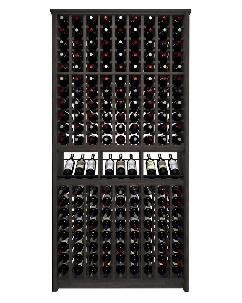 Kessick Tower Series 180-Bottle Hardwood Wine Cabinet