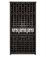 Kessick Tower Series 180-Bottle Hardwood Wine Cabinet
