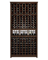 Kessick Tower Series 180-Bottle Hardwood Wine Cabinet