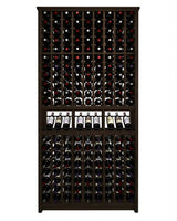 Kessick Tower Series 180-Bottle Hardwood Wine Cabinet