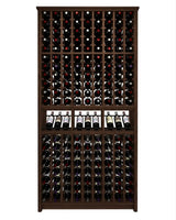 Kessick Tower Series 180-Bottle Hardwood Wine Cabinet