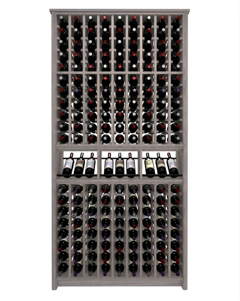 Kessick Tower Series 180-Bottle Hardwood Wine Cabinet