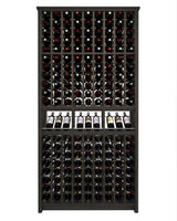 Kessick Tower Series 180-Bottle Hardwood Wine Cabinet